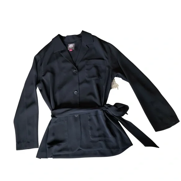Vince Camuto Black Belted Blazer Elegant – Size M – NWT - Picture 2 of 14